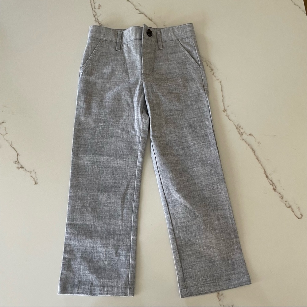 Cat and Jack boys light blue gray dress pant